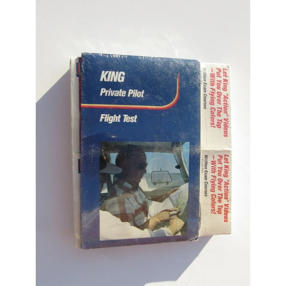 King Take-Off Videos Private Pilot Flight Test & Written Exam Course VHS Tapes